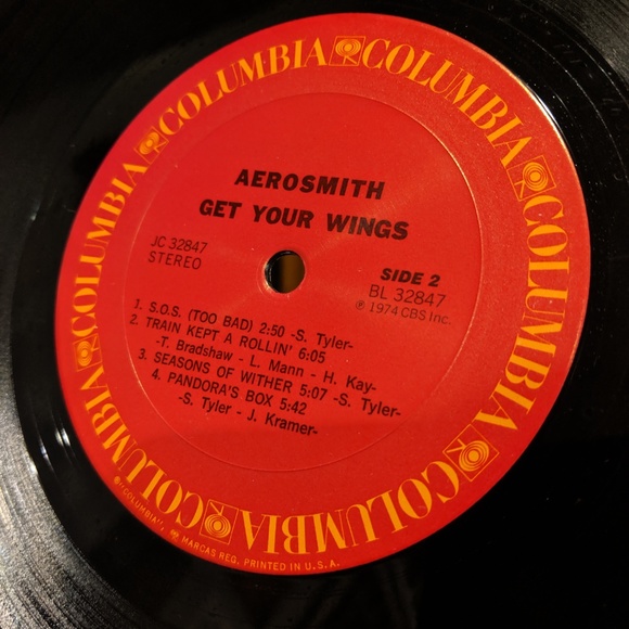 AEROSMITH/2 VINYL RECORDS/1973/1974/GOOD CONDITION - Picture 8 of 8